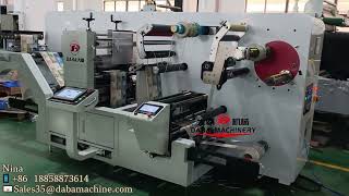 DABA Full Servo Control Semi-rotary Die Cutting Turret Slitting Machine Ship To South Africa