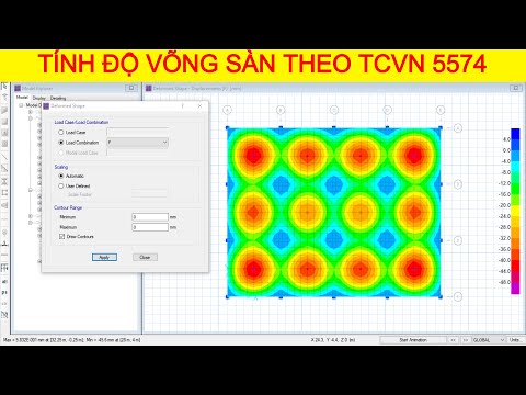 Video [TIP_ETABS] KIỂM TRA ĐỘ VÕNG SÀN THEO TCVN 5574-2012... - youtube