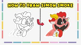 How to Draw Simon Smoke from Poppy Playtime – Nightmare Critter Art
