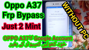 Oppo A37 Google Account Bypass | Oppo A37 FRP Unlock Without PC Just 2 Mint 100% DONE