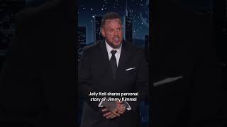 Jelly Roll gets emotional sharing personal story on Jimmy Kimmel Live