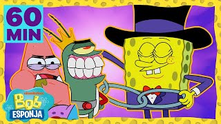 60 MINUTOS de todos os melhores momentos NOVINHOS de Bob Esponja! | Bob Esponja em Português