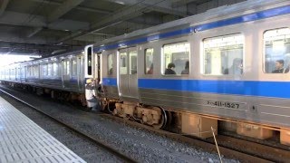 2016.3.22 常磐線676M普通 415系K537+K528編成 勝田到着~併結作業~発車【FHD】