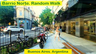 Random Walk in Barrio Norte. Buenos Aires. Argentina. 4K tour