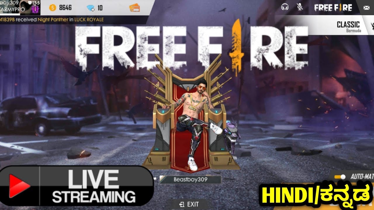 FREE FIRE LIVE |RANK PUSH || Gaming with Beastarmy