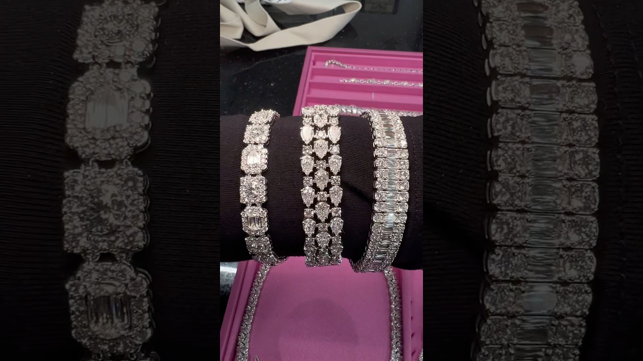 Diamond Bracelets for a bride!