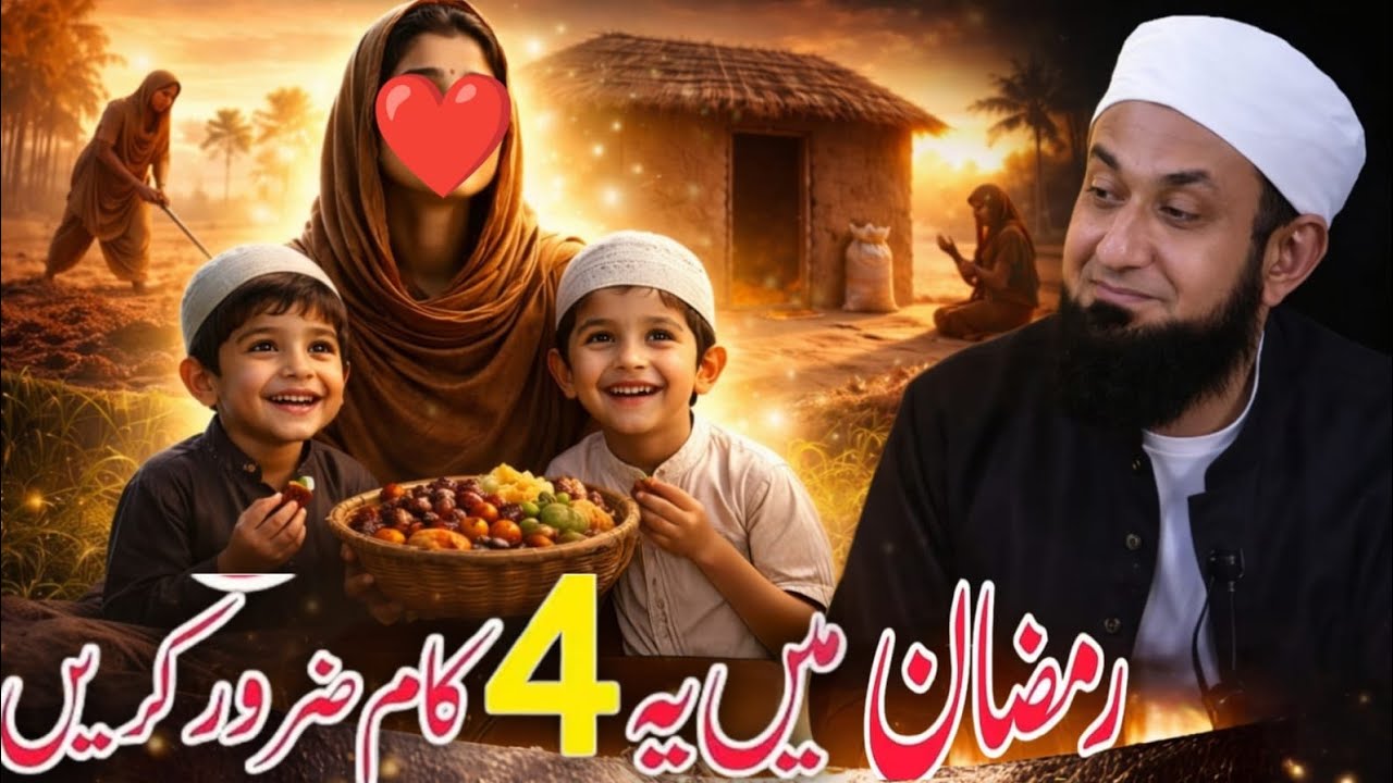 Ramzan mein har Musalman ya 4 kam jarur Karen Maulana Tarik Jameel