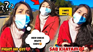 Delete my videos from YouTube😡 | FIGHT with Zeenat💔 | She threatened me😱 | It's all over😭