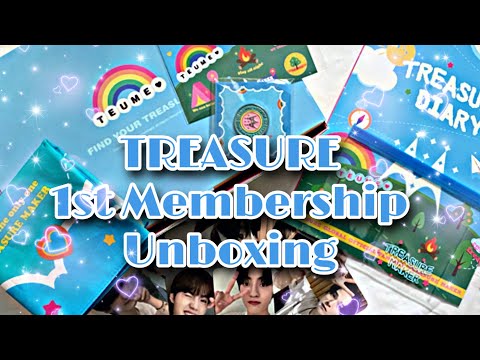✨ TREASURE 트레저 - 1ST MEMBERSHIP KIT UNBOXING ✨ - YouTube