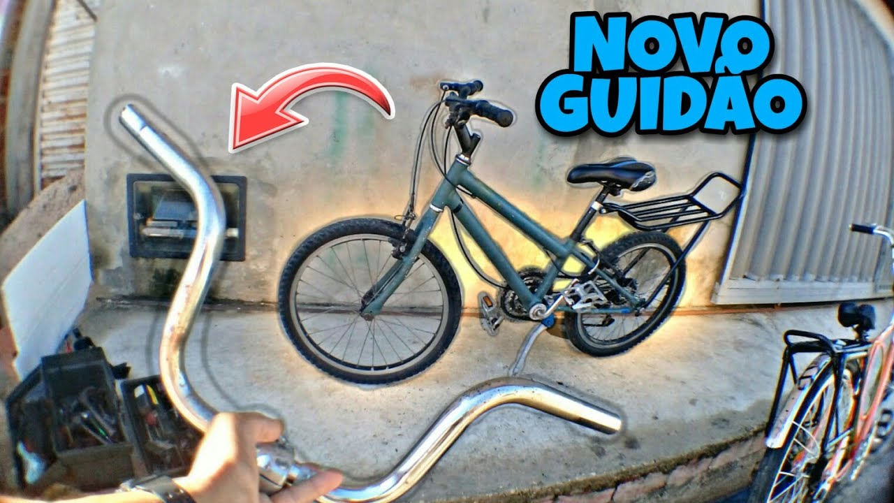 COLOQUEI O GUIDÃO DE MOTO NA ARO 20!!*projeto aro 20* - YouTube