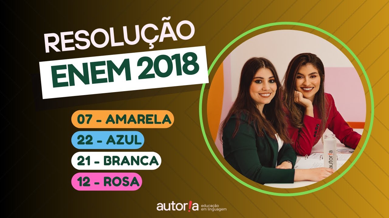 Enem 2018 - Autoria Linguagem - Questão 07 | Linguagens, prova amarela