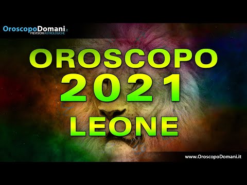 Video: Oroscopo Per Il 2021. Un Leone