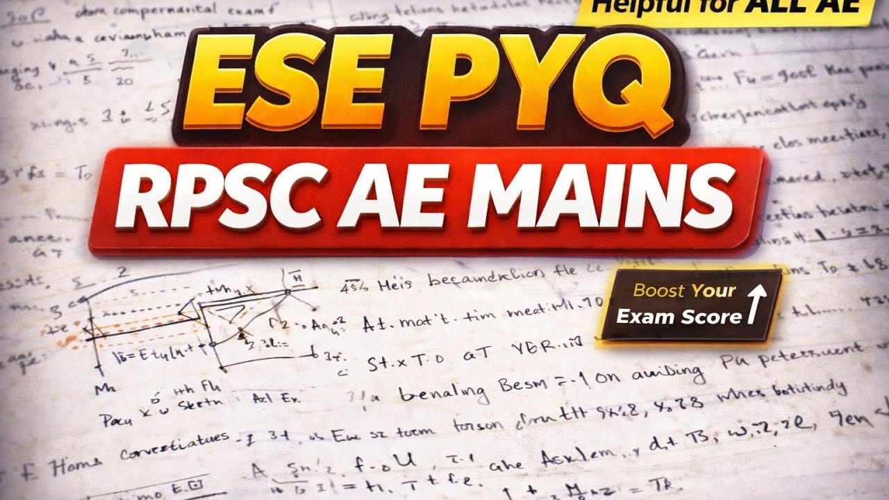 ESE PYQ (Conventional) | Strength of Materials | Q-1 | RPSC AE Mains