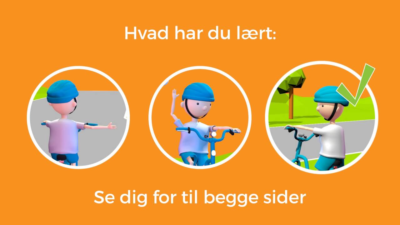 Cykel Lær at give tegn i trafikken YouTube
