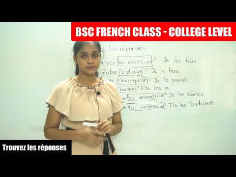 BSc French Class Part - 97 | Trouvez les réponses | College level