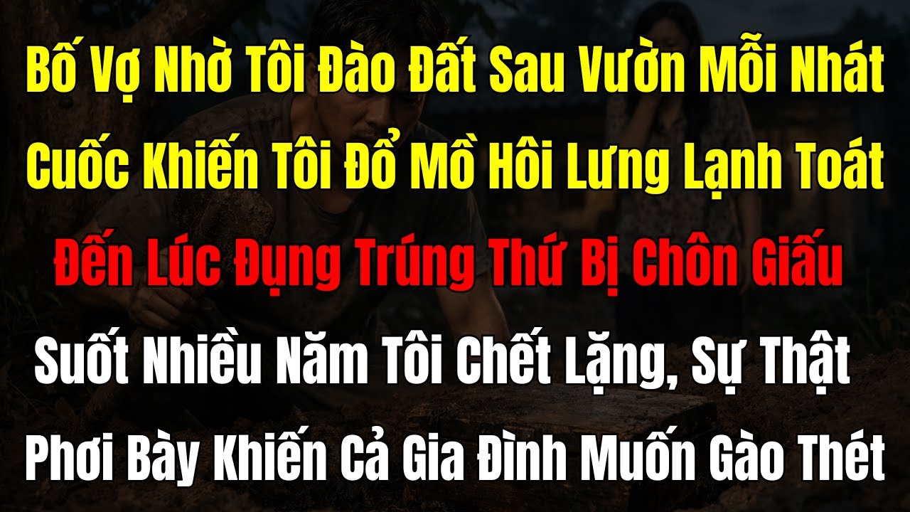 Chỉ Đào Đất Giúp Bố Vợ, Tôi Phát Hiện Bí Mật Khiến Cả Gia Đình Sụp Đổ Sau 18 Năm