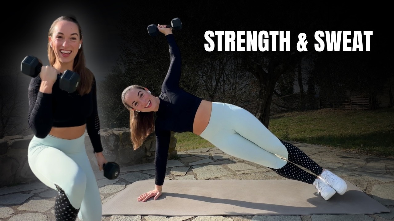 This 30 Min Full Body Dumbbell Workout Hits Hard | No Repeat