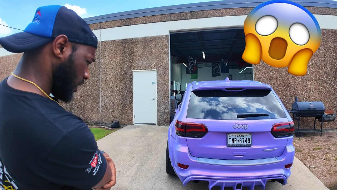 DROPPING MY CUSTOM PAINTED TRACKHAWK OFF TO CARTER CAR CARE - YouTube