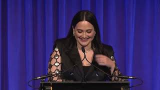 NBR Gala 2024 — NBR Best Actress Lily Gladstone (Killers of the Flower Moon) w/ Patti Smith Intro