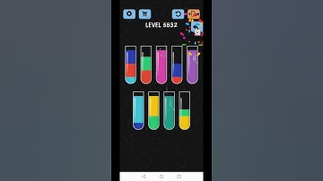 Water Color Sort Level 5832 Gameplay Solution