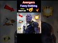 Thenos Shocked 😱 Avengers Infinity war 😂 Free Fire Funny Dubbing #shorts