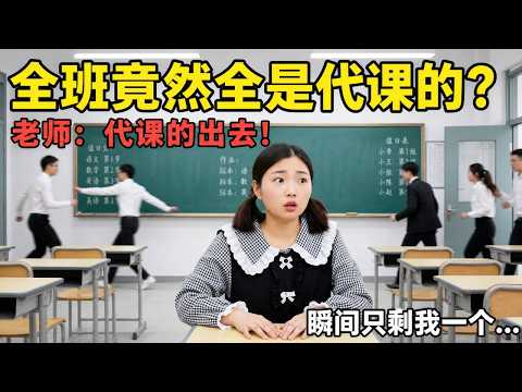 当我放假前去上课竟然全是代课的？老师一句代课的出去，瞬间班里只剩我一个人！#反转剧情 #搞笑 #董大鱼