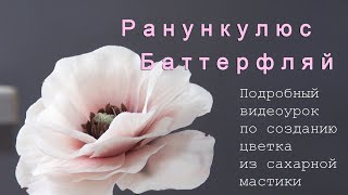 Цветок из сахарной мастики/Sugar paste flower/زهرة عجينة السكر