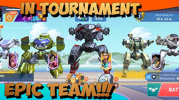 Mech Arena - Gameplay Walkthrough Part 242 - EPIC TEAM🔥in tournament(iOS,Android)