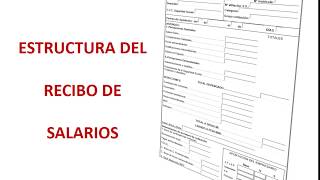 Estructura del recibo de salarios