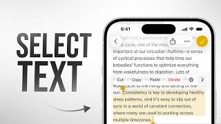 How to Select Text on iPhone