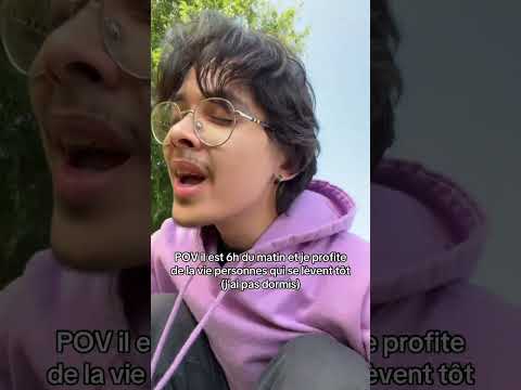 POV il est 6h du matin et je profite de la vie personnes qui se lèvent tôt (j’ai pas dormis)