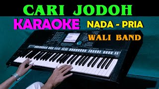 CARI JODOH - Wali Band | KARAOKE Nada Pria || D minor