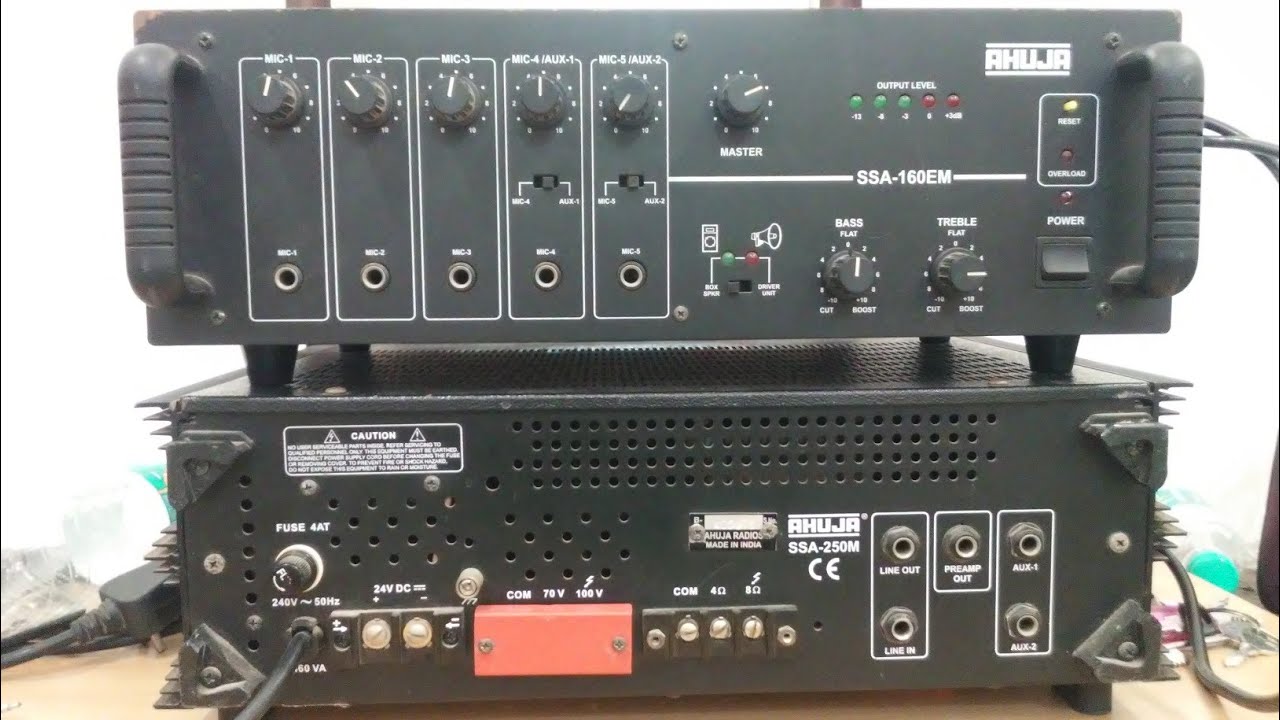AHUJA AMPLIFIER SPEAKER & DRIVER UNIT CONNECT IN TAMIL YouTube