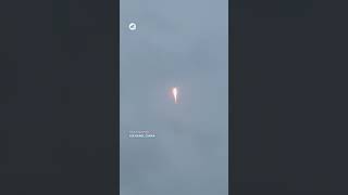 A Chinese rocket is struck by lightning shortly after liftoff in Xichang, China #space #news #shorts