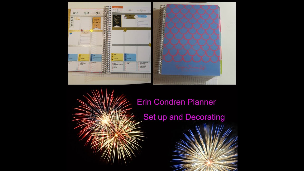Erin Condren Planner 2015 Set up - YouTube