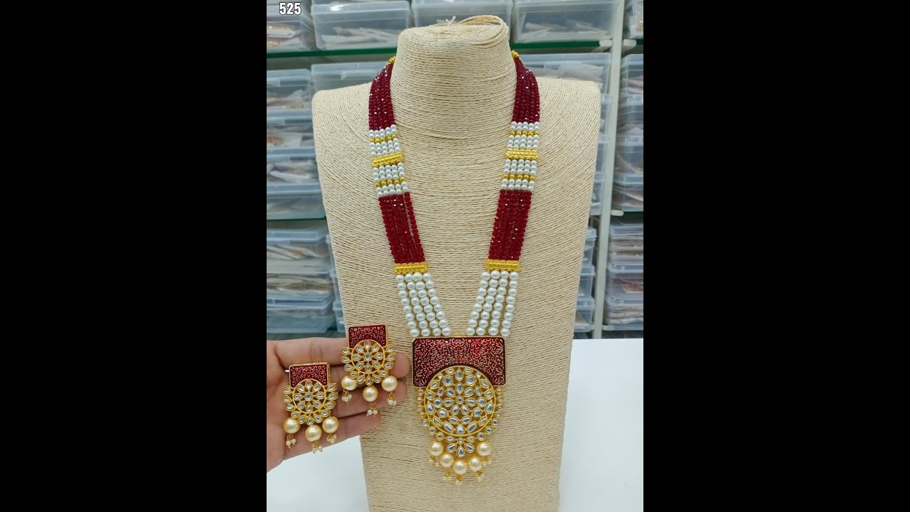 Jewellery long nacklace/haar/moti mala design collection photo