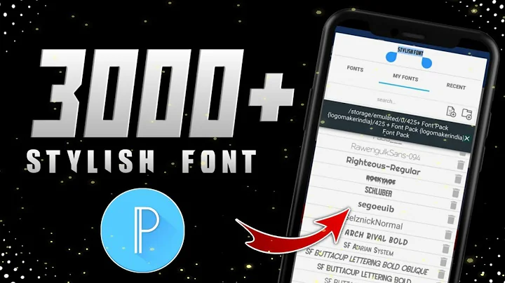 Unlock Your Creativity with 3000 Stunning Fonts for Pixellab 2022