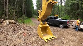 Brand New Caterpillar 538 Road Builder  Unloading and Operator Orientation  PT2