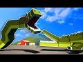 We Battle the Giant Lego Anaconda & Alligator in the City! - Brick Rigs Multiplayer Survival