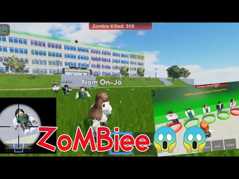 BERBURU ZOMBIE 😱😱 - GAME ALL OF US ARE DEAD #gameroblox