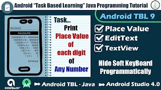 Android TBL Java Task 9 | Place Value Calculator | Android App development Tutorial | Android Studio screenshot 1