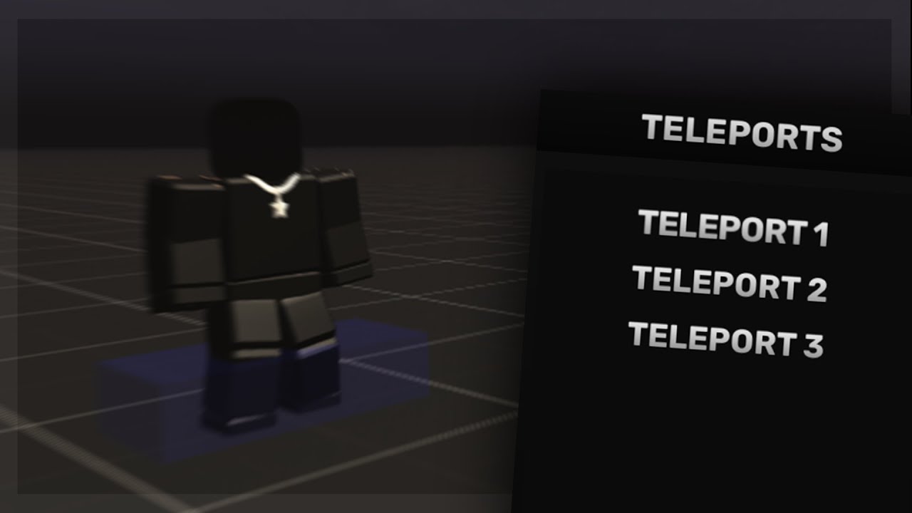 Roblox Teleport Menu GUI System - YouTube