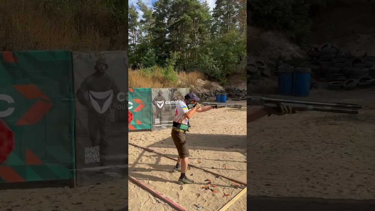 Super Fast Pump Action Shotgun Shooting (Remington 870)