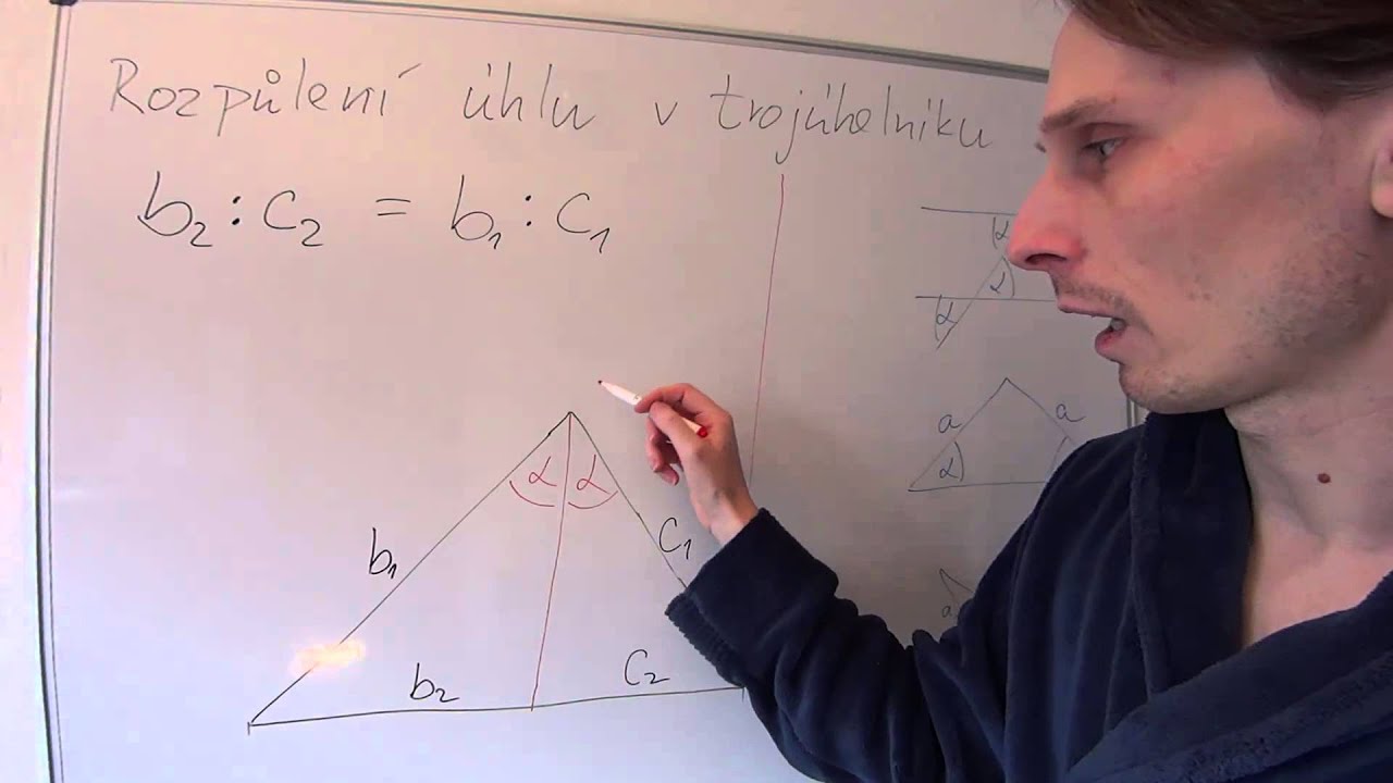 Osa úhlu dělí stranu v poměru - Eukleidovy Základy