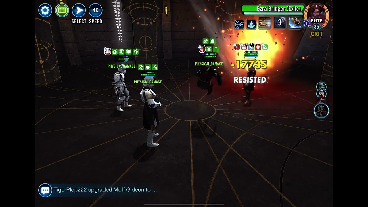 SWGOH, Peridea Patrol (Assault Battle): Tier 2 Gameplay 