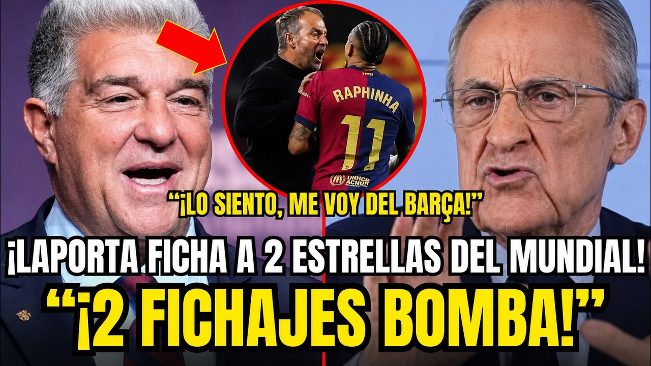 🚨BOMBA MUNDIAL: ¡2 ESTRELLAS DEL MUNDIAL AL BARÇA! LAPORTA EXPLOTA Y LE ROBA A FLORENTINO 2 BOMBAZOS