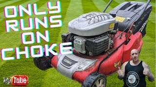 Cobra Lawnmower Will Only Run On Choke..? Let's Fix It