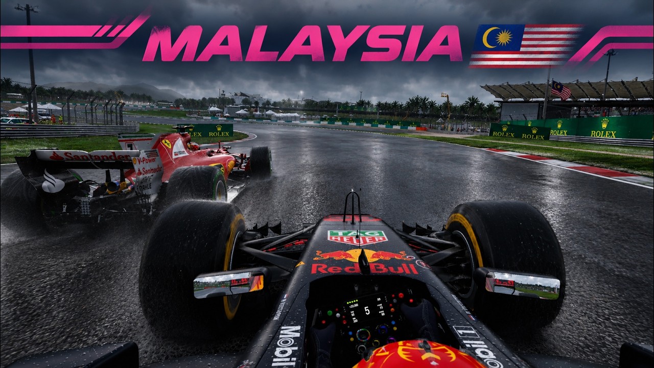 Racing around Malaysia with proper F1 cars