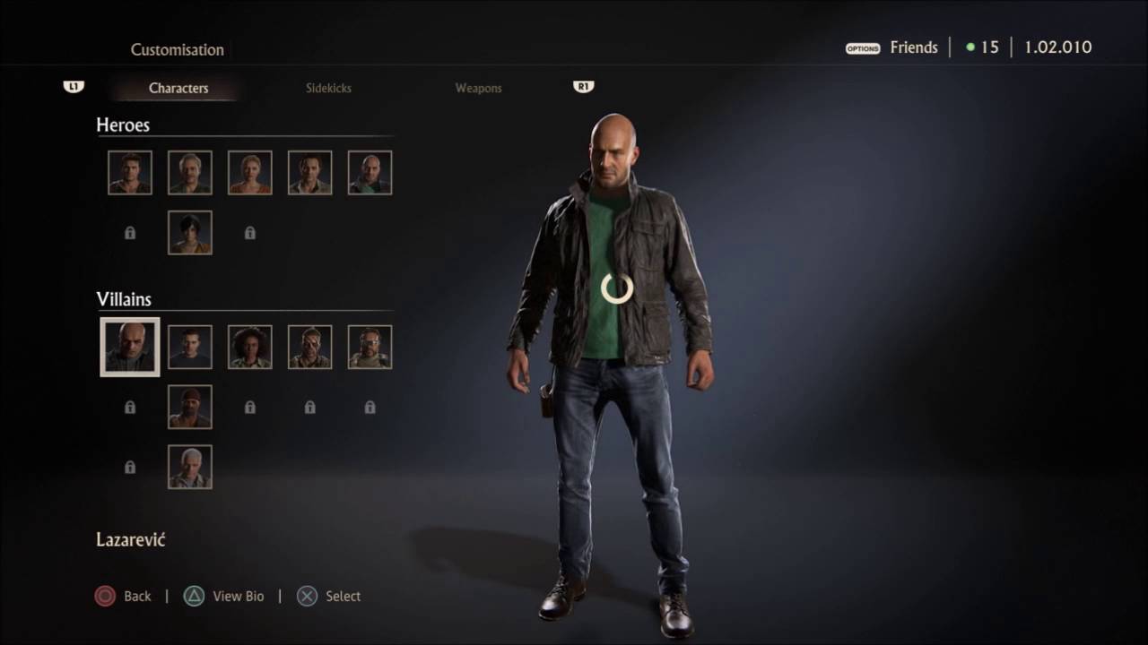 UNCHARTED 4 MULTIPLAYER - SKINS & PRE-SET OUTFITS FOR ALL PLAYABLE CHARACTERS