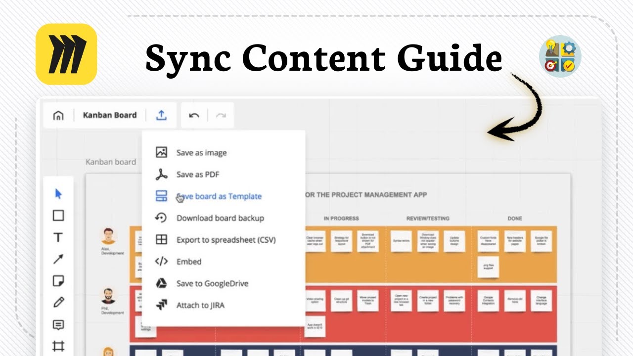 How to save to google drive in Miro board